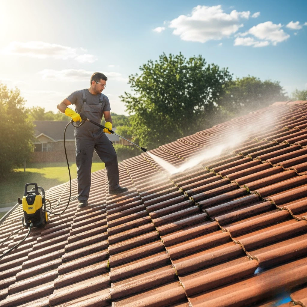 Roof Cleaning Process