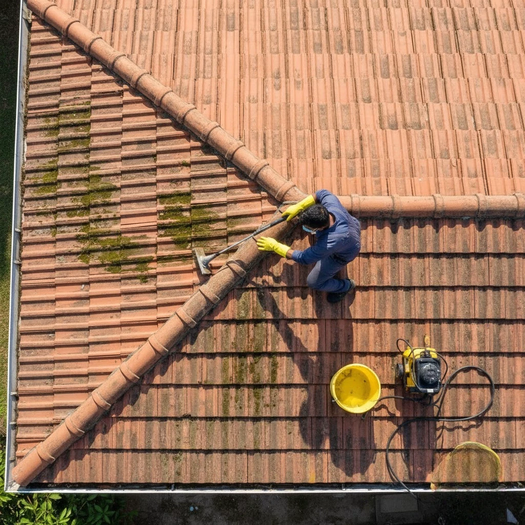 Roof Cleaning Work