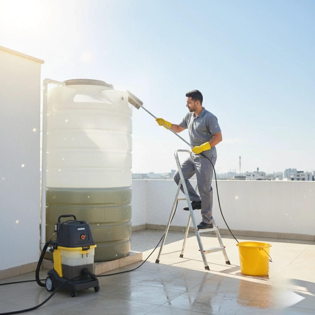 Before Water Tank Cleaning